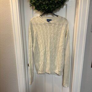 Towncraft Vintage Beige Knit Long Women's Sweater-Large